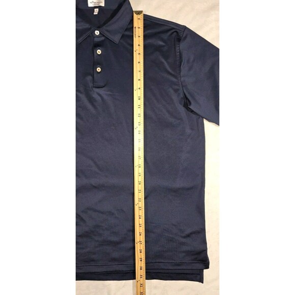 Peter Millar Summer Comfort Polo Mens XL Solid Blue - Picture 8 of 9